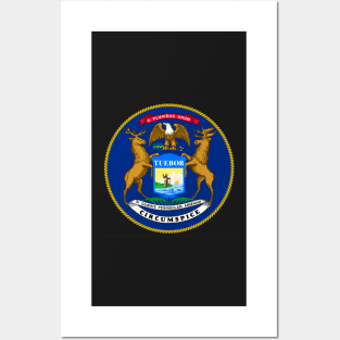 Michigan Coat of Arms Posters and Art